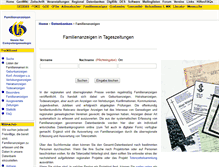 Tablet Screenshot of familienanzeigen.org